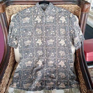 Reyn Spooner Archival Print Hawaiian Shirt